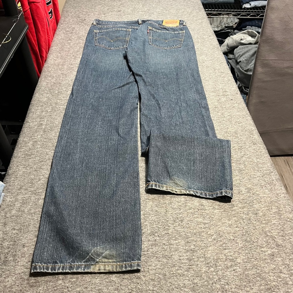 Levis 559 Relaxed Straight Leg Jeans Mens 34x38 Medium Wash Blue Denim